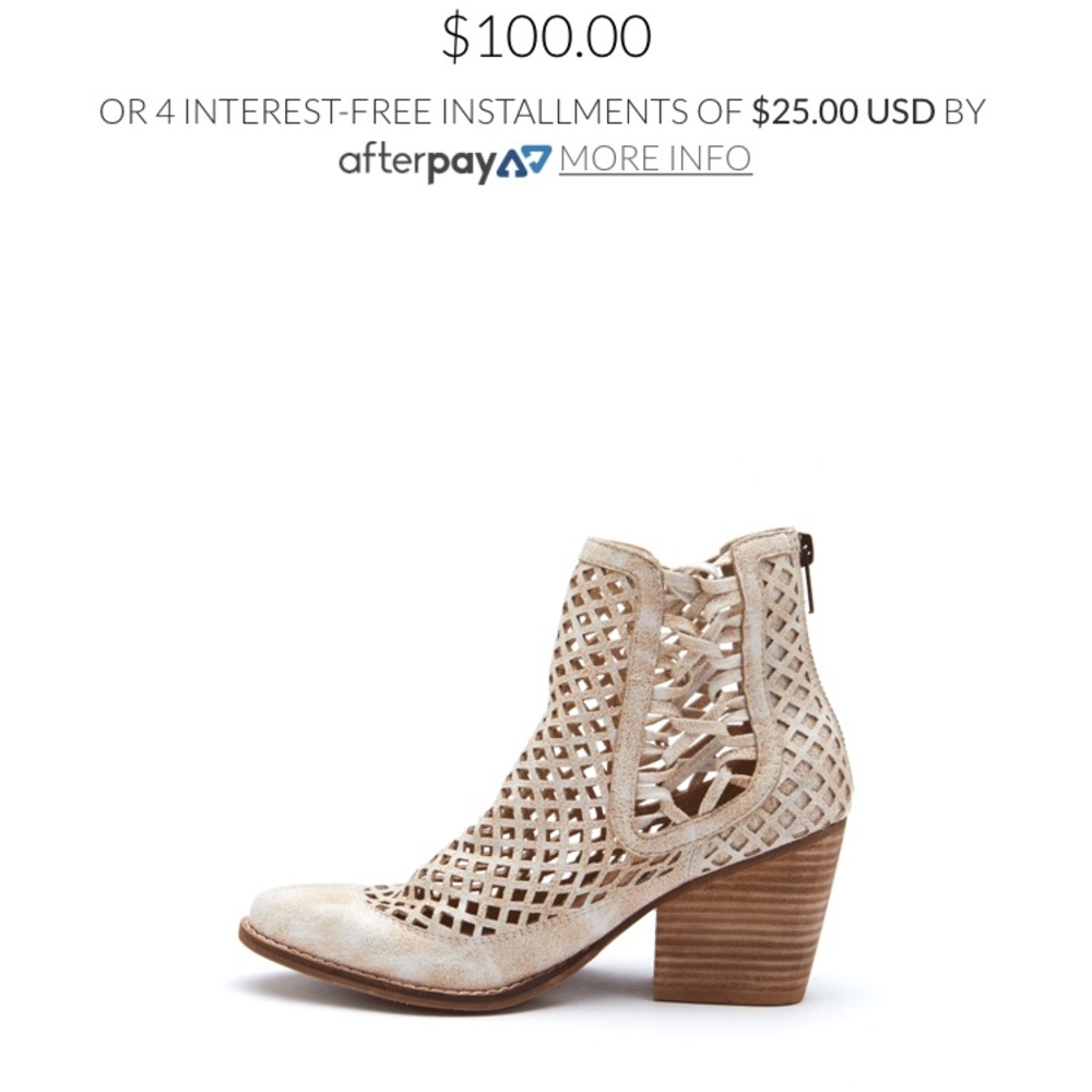 White Lattice Bootie - Picture 3 of 6